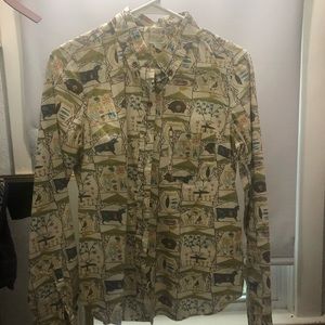 Odille size 6 button down shirt